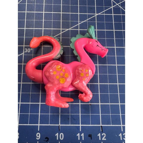 Fisher Price MEDIEVAL CASTLE PINK DRAGON with EARS htf 182 - Picture 1 of 2